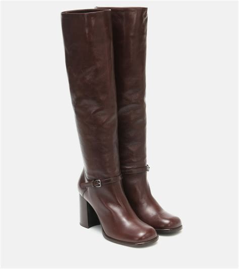 miu miu knee high boots|Miu Miu shoes.